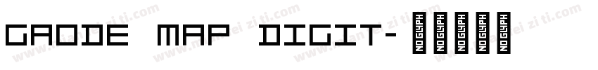 Gaode Map Digit字体转换
